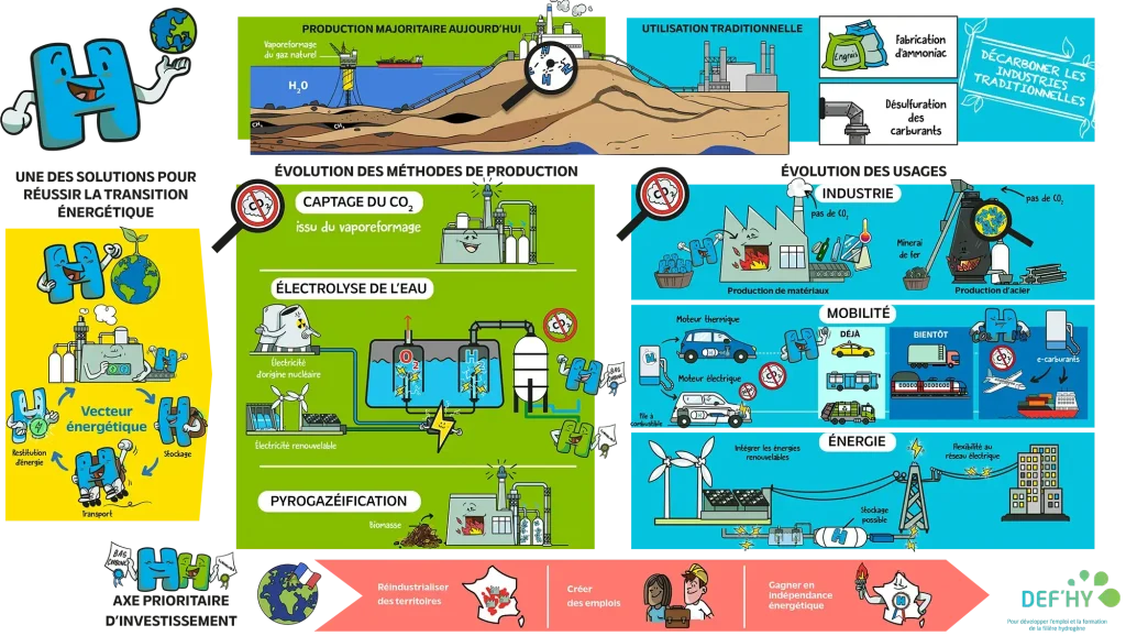 Schéma global H2, le projet DEF’Hy
