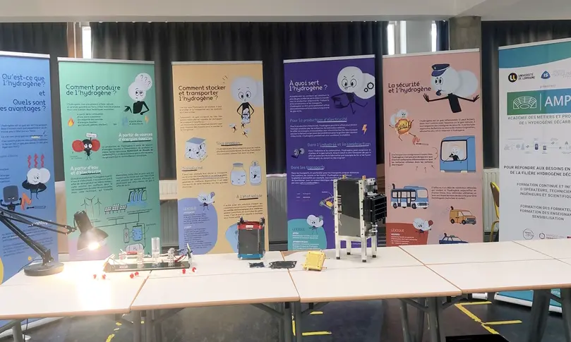 Stand au Lycée agricole de Pixérécourt, Maxeville. Dans le cadre d’une après-midi dédié à l’environnement.