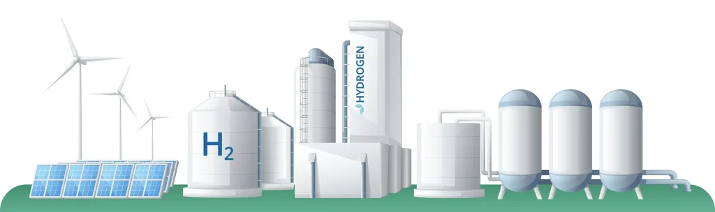 Illustration hydrogen en illustration 3D